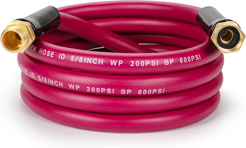 WELLUCK Garden Hose 5/8 in x 10 ft, Heavy Duty Durable Anti Kink Flexible Garden Water Hose for Drinking Water Safe BPA Free, All-weather Lightweight Water Hose for Garden RV Camper Marine - Image 1